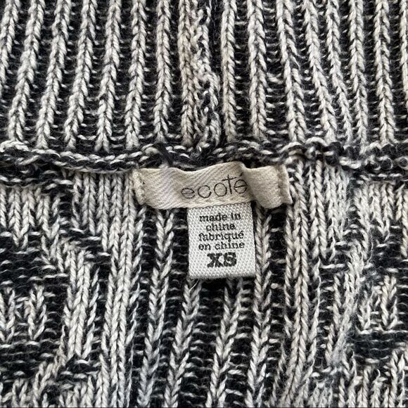 Ecote Urban OutFitters ribbed knit open front cardigan sweater aztec print sz Xs - Picture 6 of 9